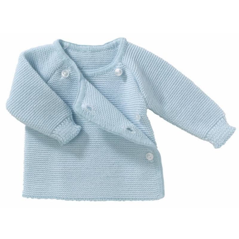 Brassiere Maille Bleu Pascal Naissance, bebe9creation maille — vue 1 sur 2