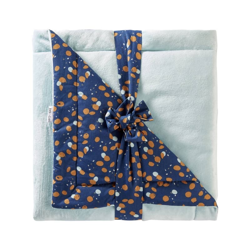 Couverture Luxe Minky 70 X 100 - Stardust, stardust indigo/lagon/camel 70x100 cm per — vue 1 sur 3