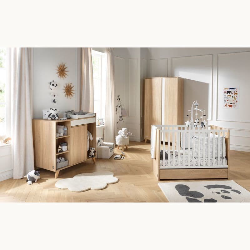 Armoire 2 Portes Blanc Lin Nova, nova meuble — vue 2 sur 3