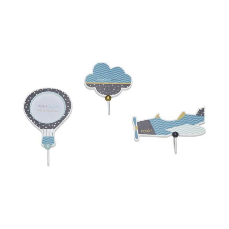 Pateres Set de 3 New, lazare sauthon baby deco 25,9 x 5,9 x 44 — vue 3 sur 3