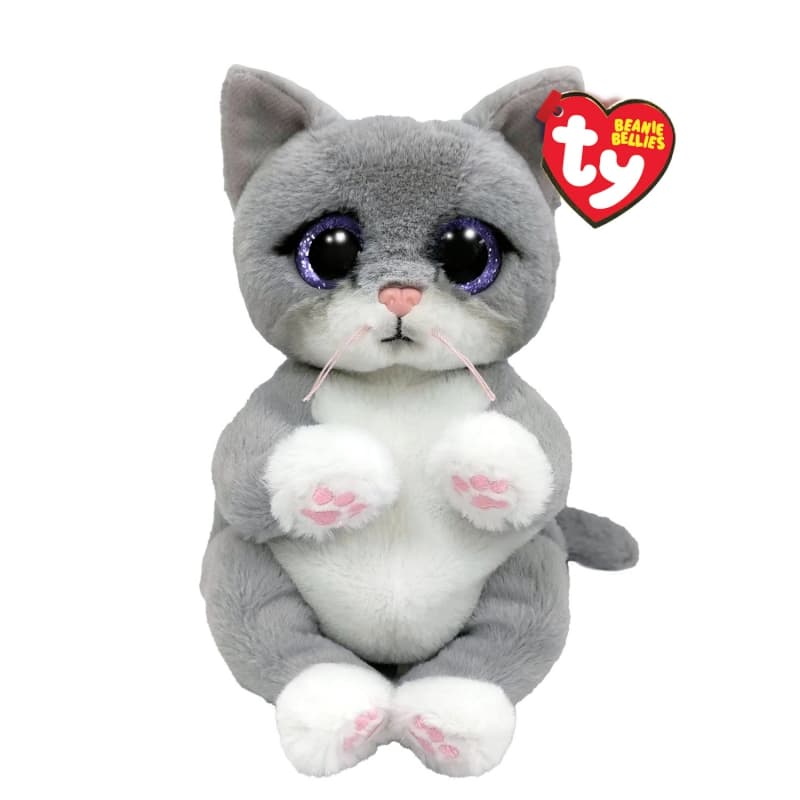 Beanie Bellies Medium - Morgan le Chat, beanie bellies ty gris 16 x 20 x 30 collection 2023