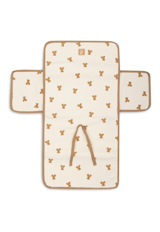 Tapis a Langer Nomade Waffle, multicolore teddy bear jollein — vue 3 sur 5