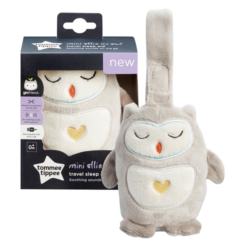 Peluche Musicale de Voyage Mini Grofriend - Ollie la Chouette, tommee tippee multicolore