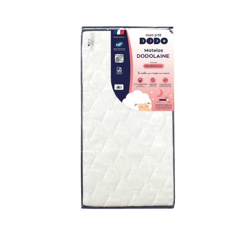 Matelas Dodolaine (face Ete/face Hiver) 60x120cm — vue 2 sur 5