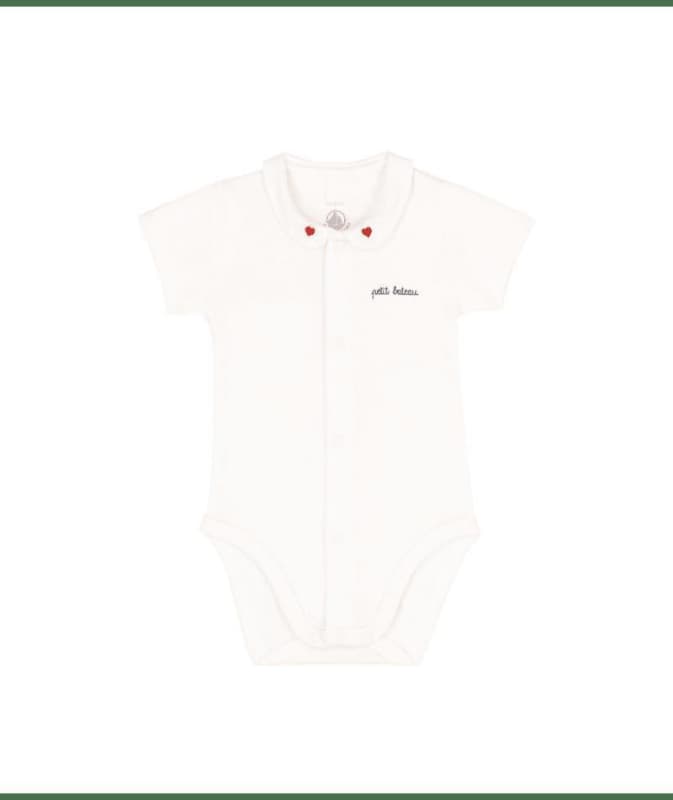 Body Mc a Col, marshmallow 12m pe2025 selectif early season petit bateau p-25 e-25