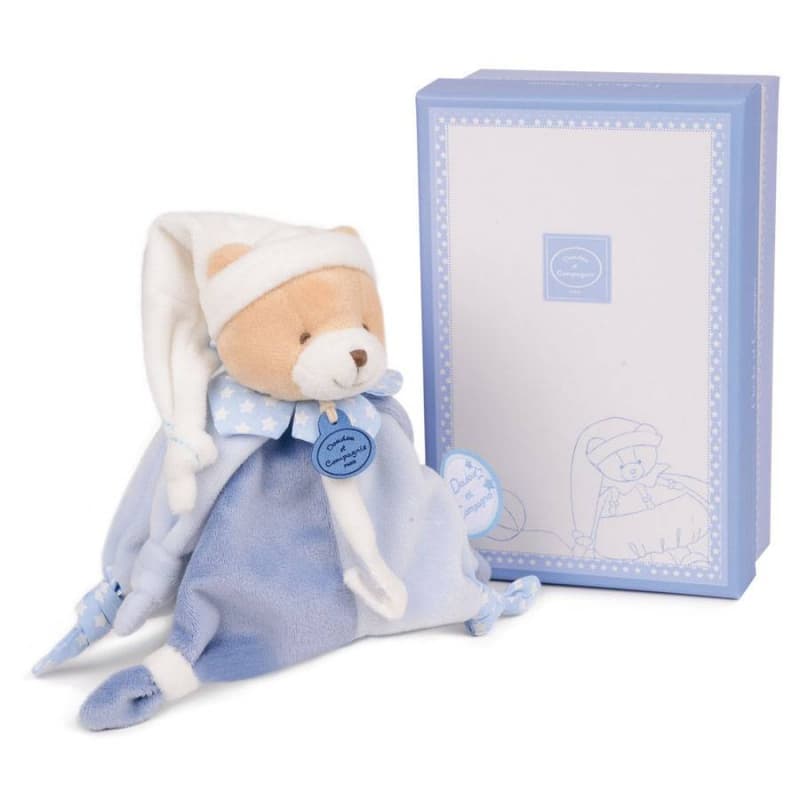 Attache-sucette Velcro Doudou - Ours Petit Chou, bleu 17 2022