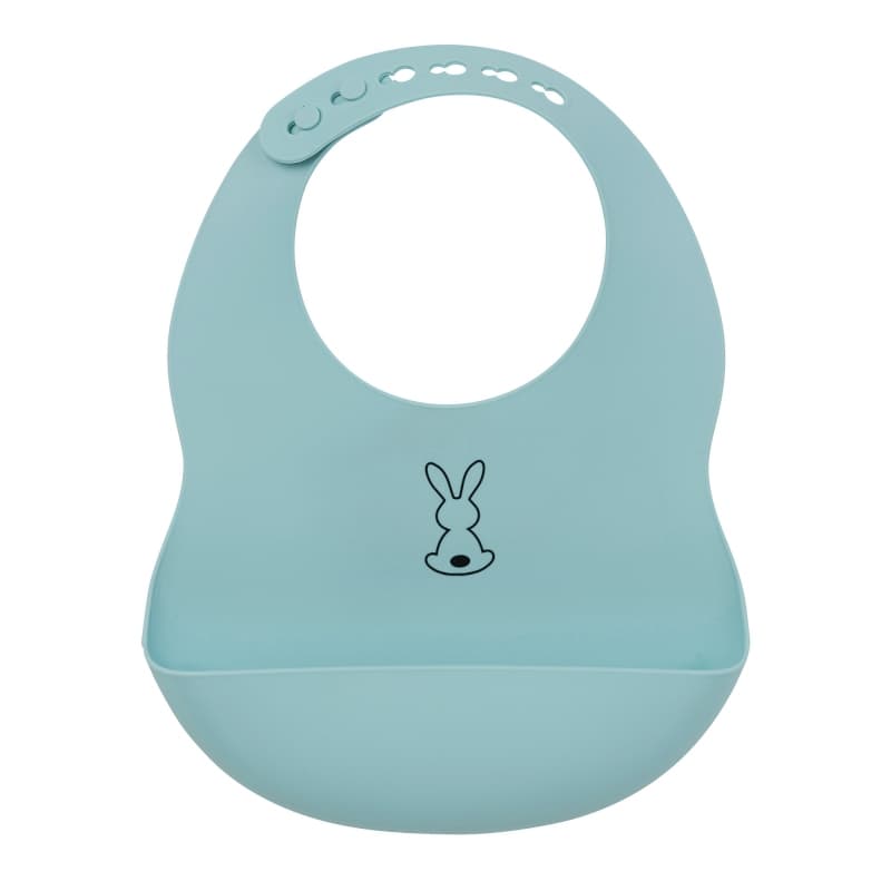 Bavoir Silicone Bleu Clair, lapidou nattou h20