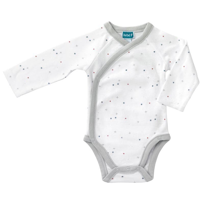 Lot de 2 Bodies Naissance Gaia Gris, gaia bebe9 creation gris 0m h-21 — vue 3 sur 4