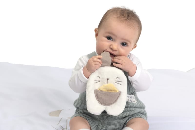 Attache-sucette Doudou Lapin, chicco — vue 3 sur 5