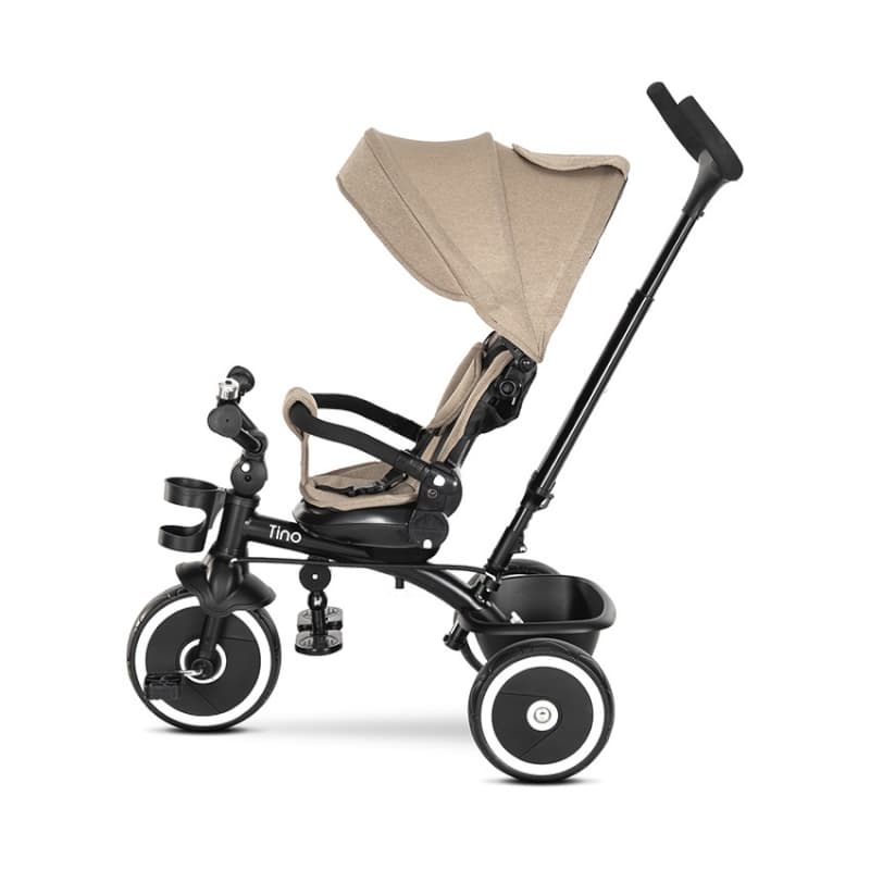 Tricycle 360 ° Tino, beige lorelli — vue 3 sur 4