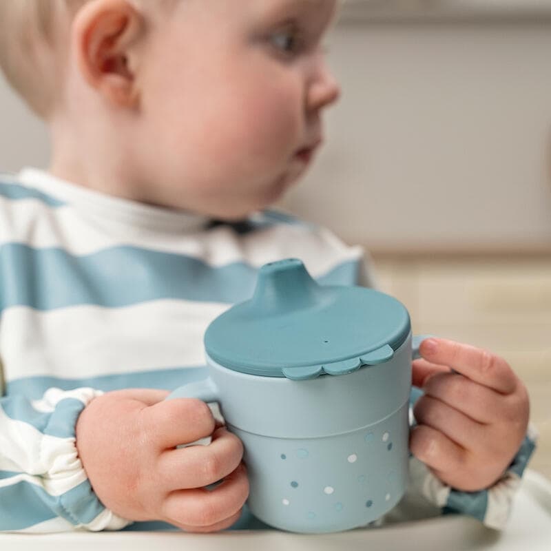 Foodie Tasse Apprentissage Happy Dots, bleu done by deer news june 2023 — vue 2 sur 5