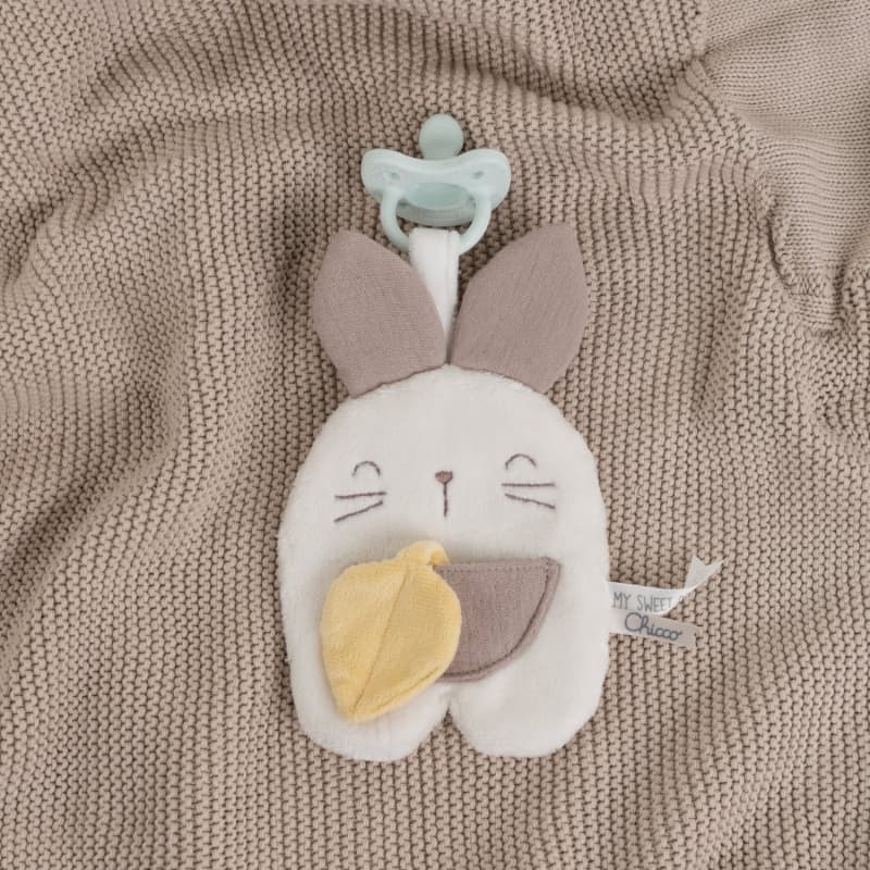 Attache-sucette Doudou Lapin, chicco — vue 4 sur 5