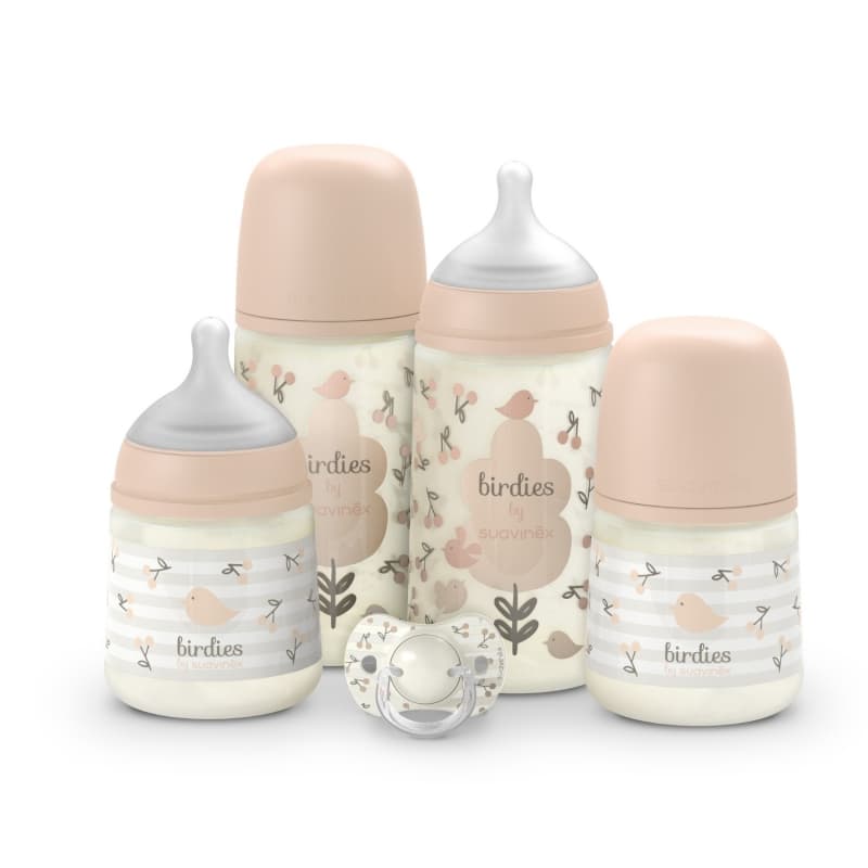 Set Nouveau-ne, rose birdies suavinex — vue 1 sur 6