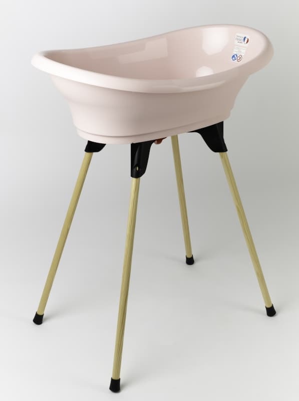 Kit Baignoire Vasco Rose Poudre : Baignoire + Pieds + Tuyau de Vidange, rose per