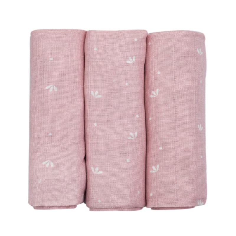 Lot 3 Langes 70x70- Petales Roses