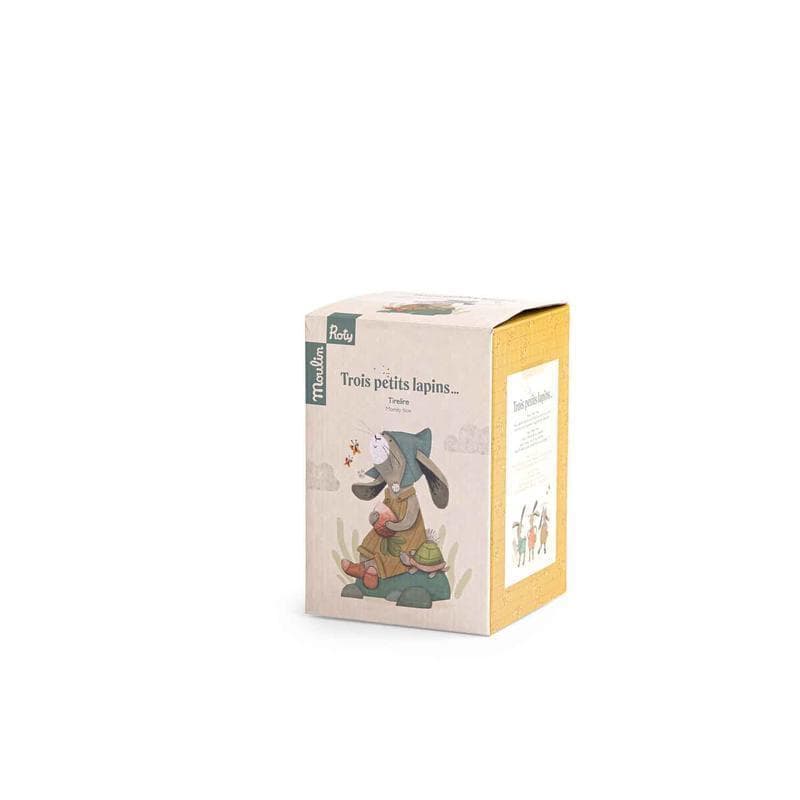 Tirelire Lapin, trois petits lapins multicolore 9,5x11x16xcm p-e-a-h — vue 1 sur 3