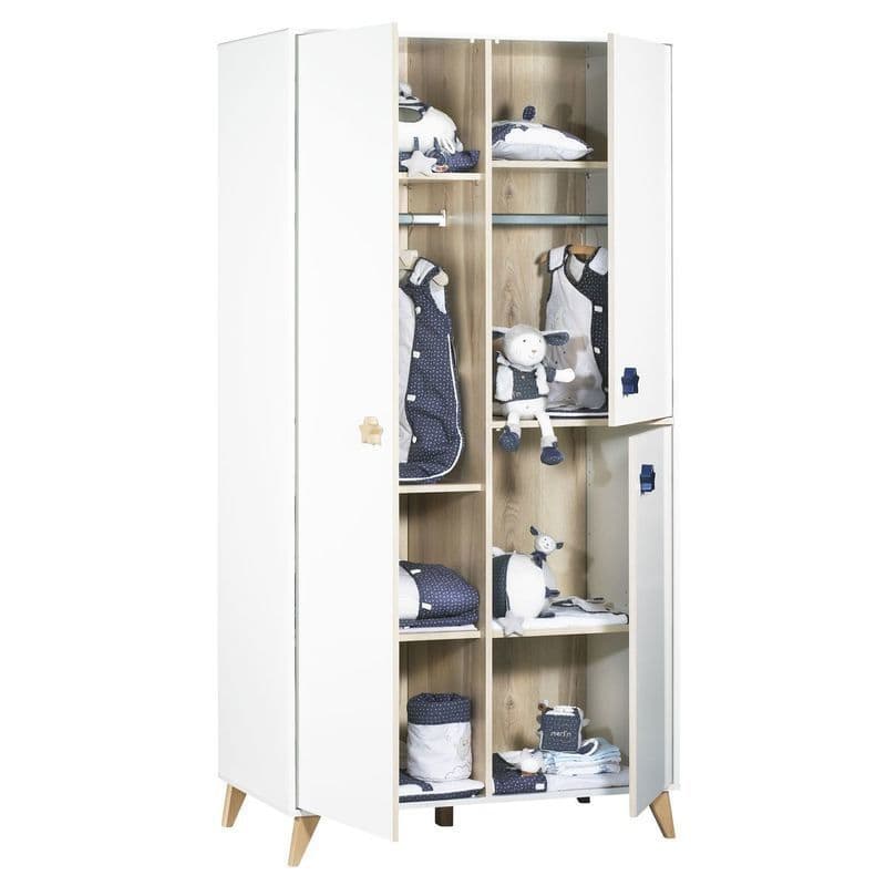 Armoire 1 Gde et 2 Petites Portes Etoile 1 Grande Porte Gauche 2 Petites Portes, oslo boutons étoile meuble — vue 3 sur 3