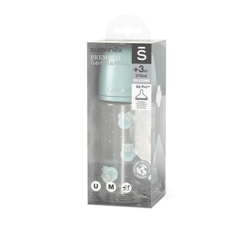 Biberon 270ml Bonhomia Vert, suavinex 2024 — vue 2 sur 2