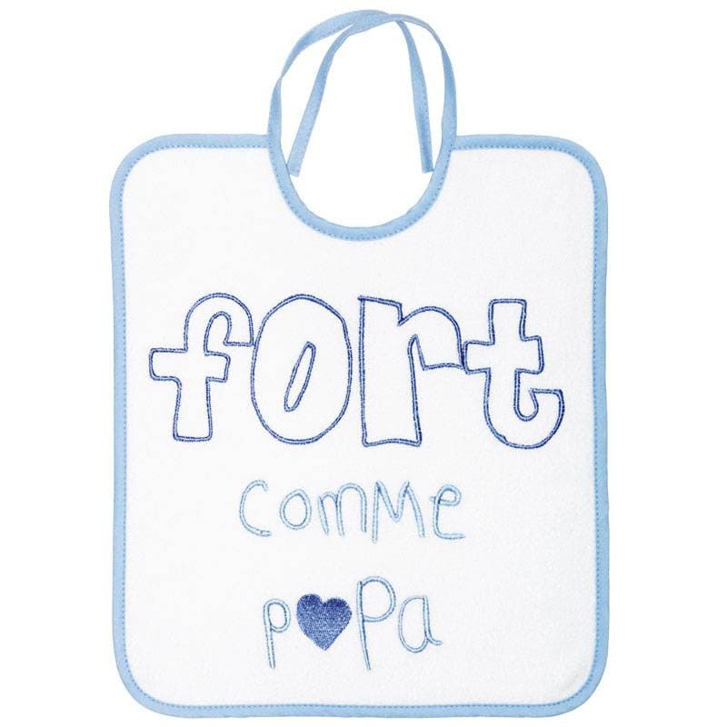 Bavoir 1 Er Age Fort Comme Papa, fort comme papa babycalin