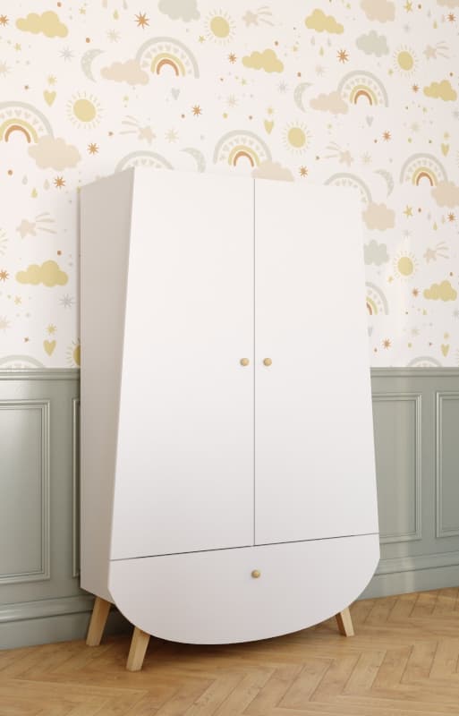 Armoire Blanche Trapeze — vue 1 sur 2