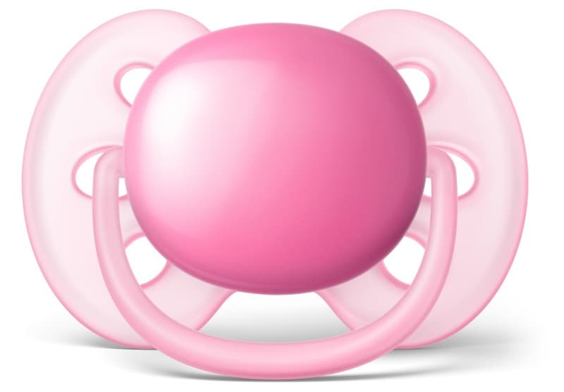 Scf213/22 Sucette Ultra Douce 6/18m Girl, rose/corail — vue 1 sur 3