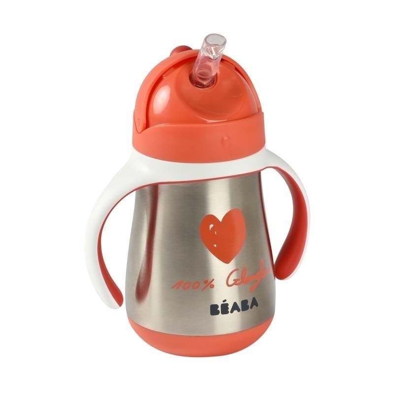 Tasse Paille Inox - Mathilde Cabanas, mathilde cabanas blanc / rouge a-h-2021 — vue 1 sur 5