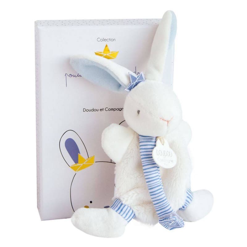Lapin Matelot - Doudou avec Attache Tetine, poudre de perlidoudou dc blanc 15 2021 — vue 2 sur 2