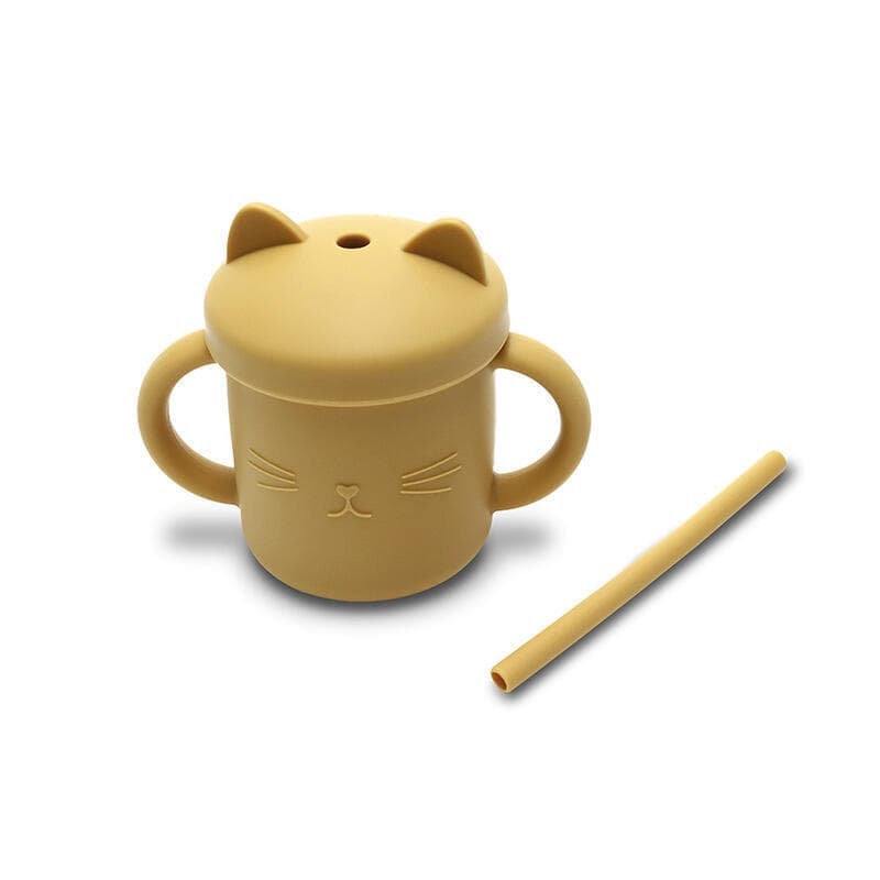 Tasse Silicone avec Poignet et Paille, jaune lorelli 25/03 — vue 2 sur 2