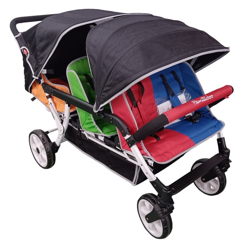 Poussette 6 Places H6e, multicolor familidoo — vue 2 sur 10