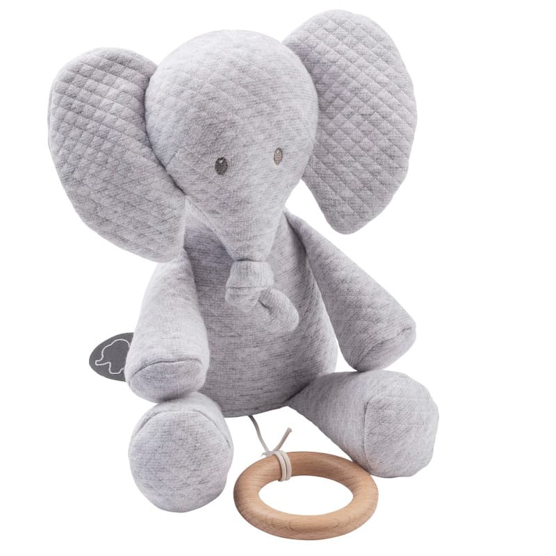 Pel. Musicale Tembo Jacqd Gris 28cm, tembo nattou gris 28cm per