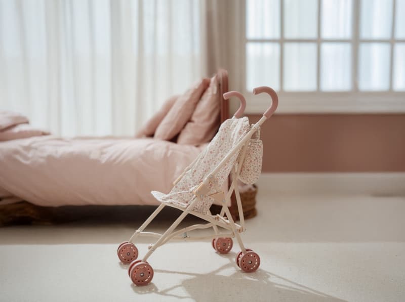 Poussette pour Poupee en Metal, rose little dutch — vue 9 sur 22