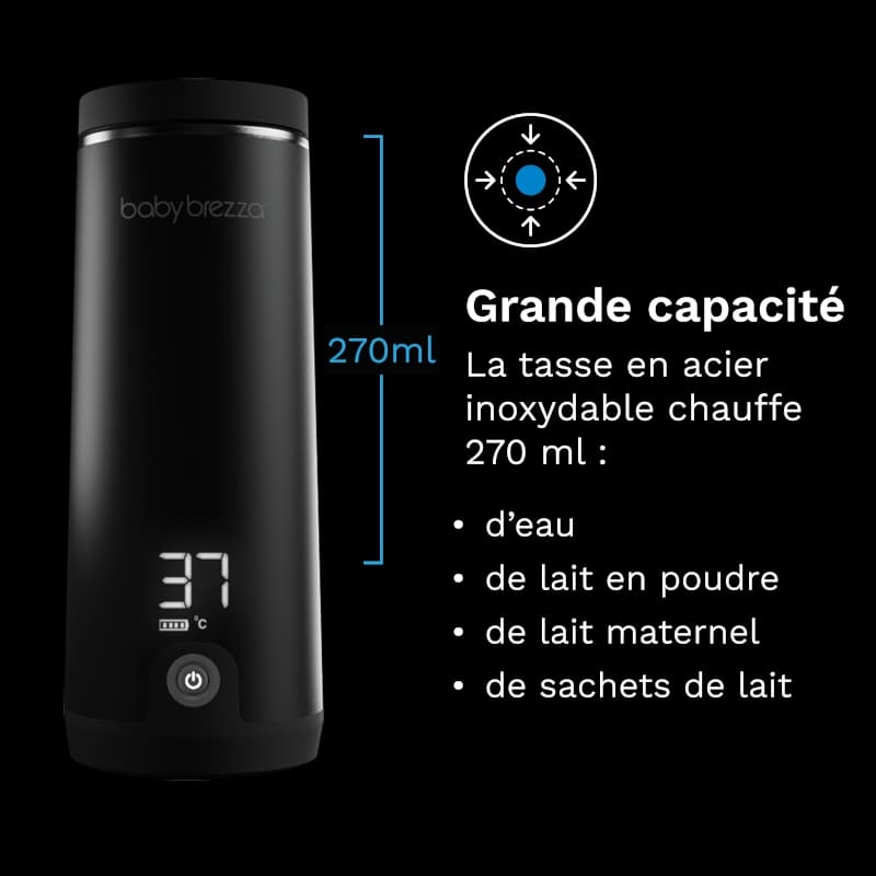 Chauffe Biberon Super Fast Portable Warmer, noir baby brezza 25/06 — vue 4 sur 5