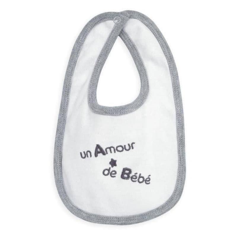 Kit Naissance 5pcs un Amour de Bebe, trois kilos sept blanc/gris 0m 2017 — vue 3 sur 4