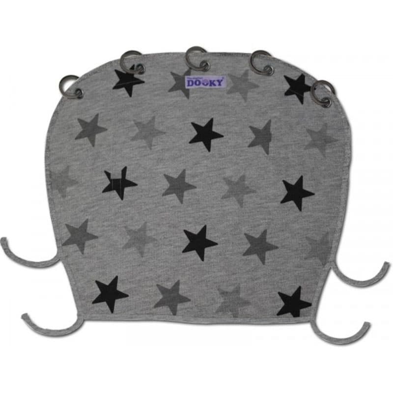 Pare Soleil Universel Dooky Design, etoiles grises dooky per — vue 1 sur 3