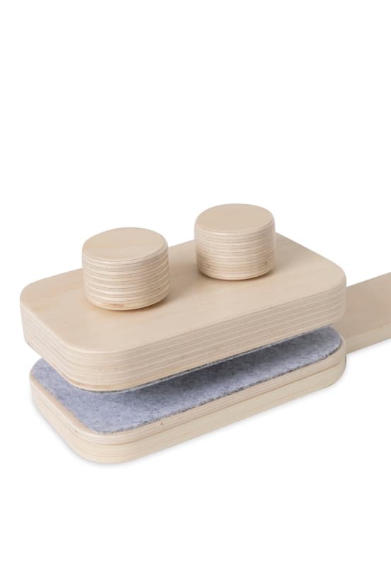 Support Mobile en Bois, brown basics jollein — vue 3 sur 4