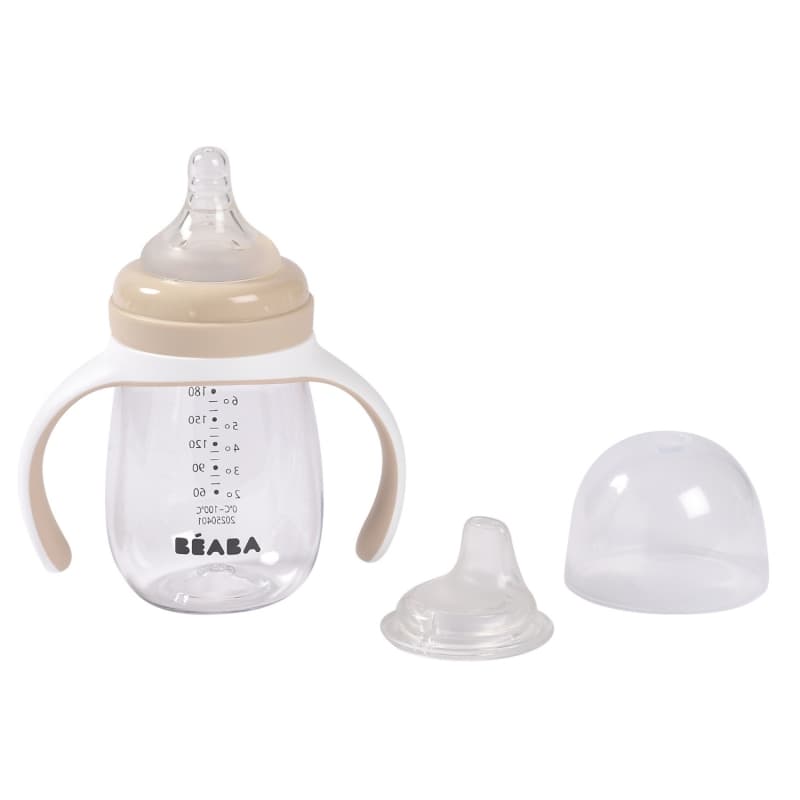 Biberon Apprentissage 2 en 1, argile 210ml beaba — vue 1 sur 4