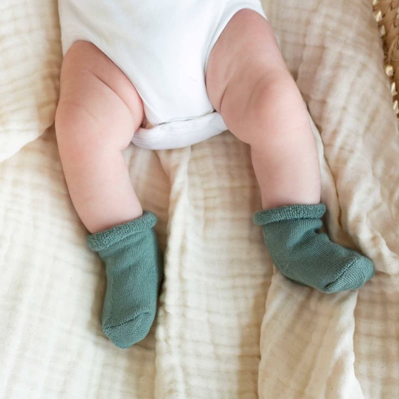 Lot 3 Paires Chaussette 0-6m - Sapin / Ecru / Sauge, trois kilos sept sapin/écru/sauge 0-6 mois p-23 — vue 5 sur 5