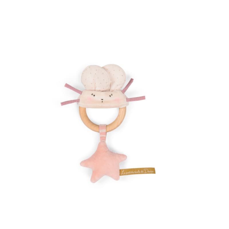 Hochet Anneau Bois Souris Rose la Petite Ecole de Danse, la petite école de danse moulin roty rose 0x0x19 p-e-a-h 2024 — vue 2 sur 2