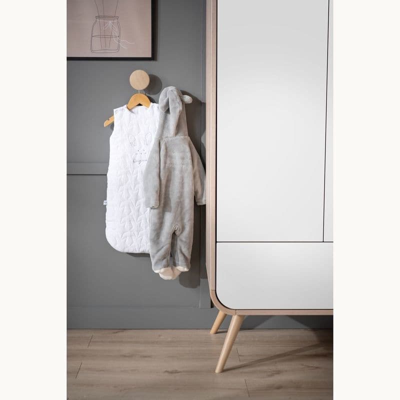 Armoire Pied Bois Blanc Galopin, galopin sauthon original 87 x 198 x 56 — vue 3 sur 3