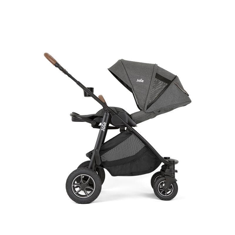 Versatrax Trio : Poussette Versatrax / Isnug 2 / Ramble Xl / (adaptateurs et Hab, cycle collection joie shell gray — vue 4 sur 5
