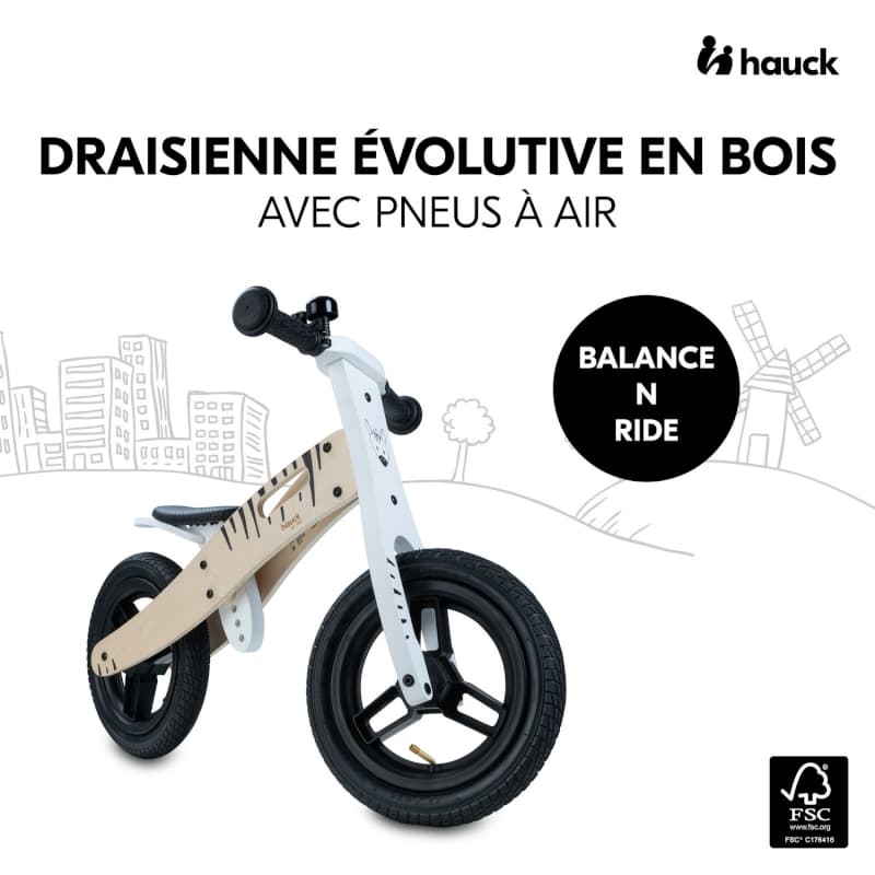 Balance N Ride, zebra 51.5x17.5x31 cm 2023 — vue 2 sur 5