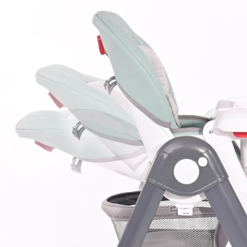 Chaise Haute Party 2 Roues, bleu lorelli 25/03 — vue 4 sur 5