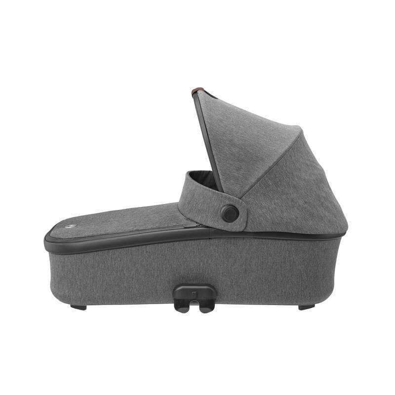 Oria Carrycot Select (black Rim, Brown Leather), grey maxi cosi 24/09 — vue 3 sur 4