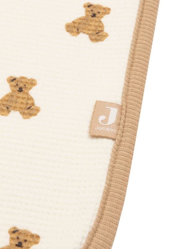 Couverture Berceau Waffle, multicolore 75x100cm teddy bear jollein — vue 3 sur 5
