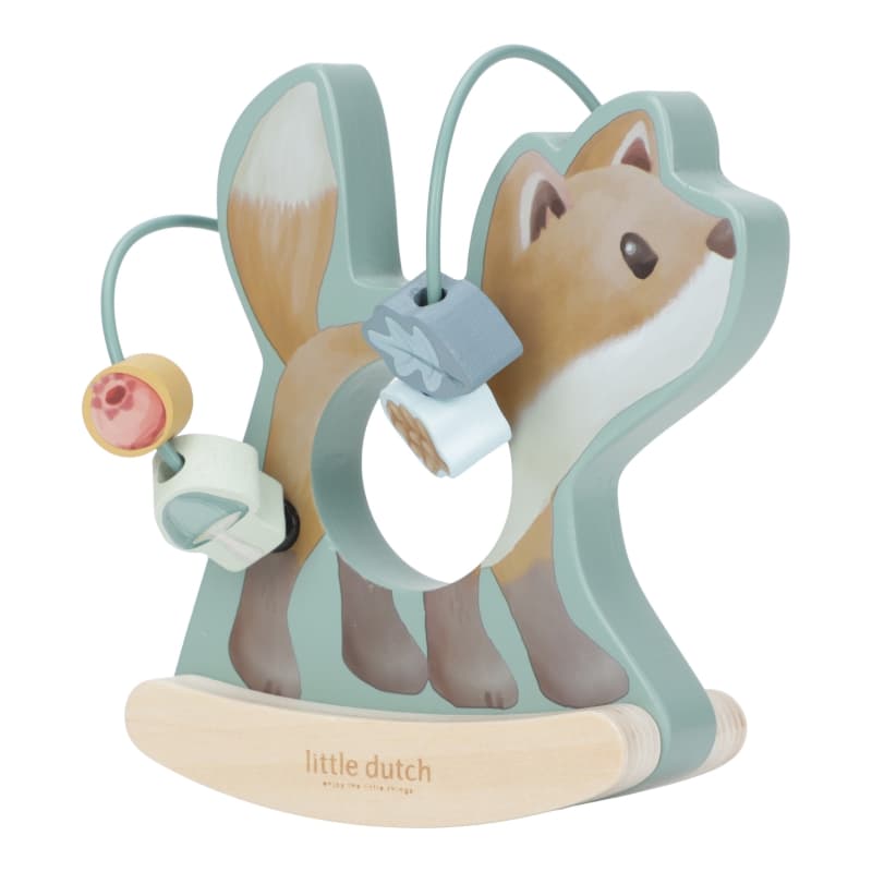 Mini Boulier a Bascule Renard, bleu marron vert multicolore forest friends little dutch — vue 1 sur 3