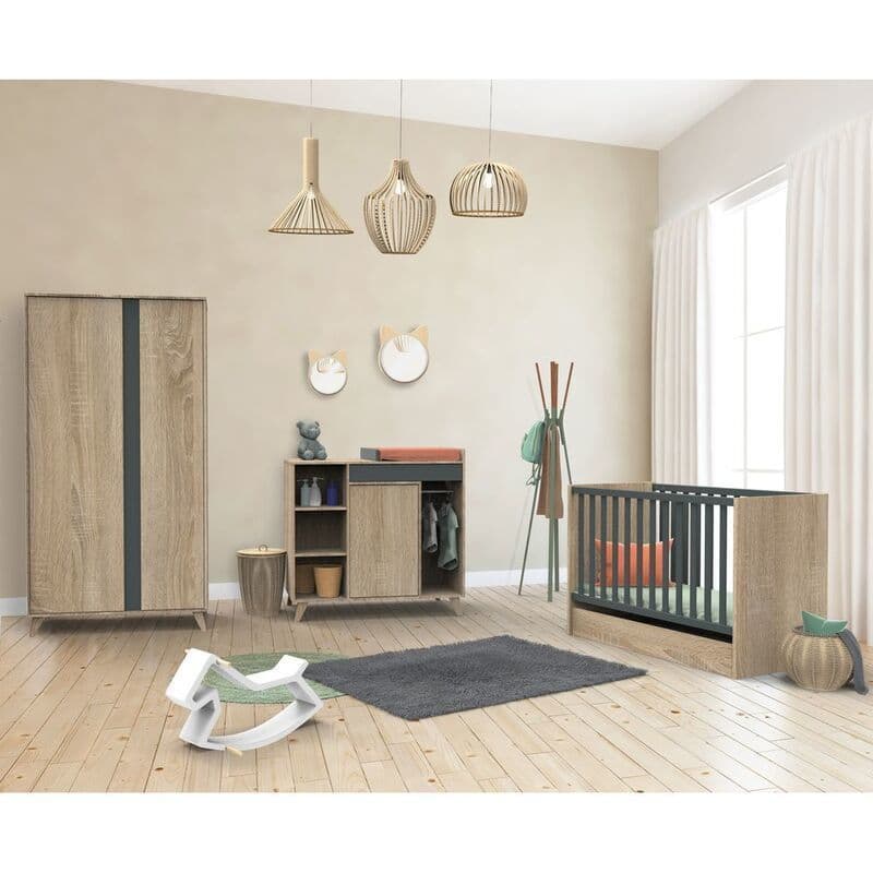 Commode a Langer Evolutive en Bureau Gri Nova Gris Volcan Nova, nova meuble — vue 3 sur 5