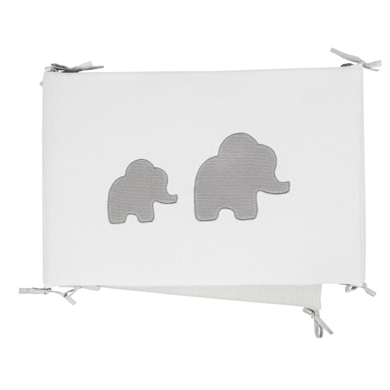 Tour de Lit Tembo, tembo nattou blanc 180x40cm per — vue 4 sur 4