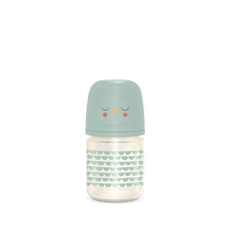 Biberon Verre 120ml Bonhomia Vert, suavinex 2024 — vue 2 sur 2