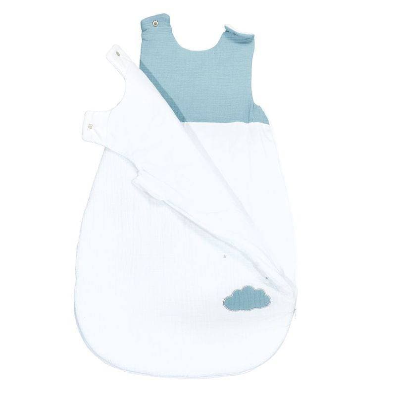 Gigoteuse Ouatinee 0-6 Mois Mint Lily Mint, lily mint sauthon baby deco blanc - mint - vert li — vue 3 sur 3
