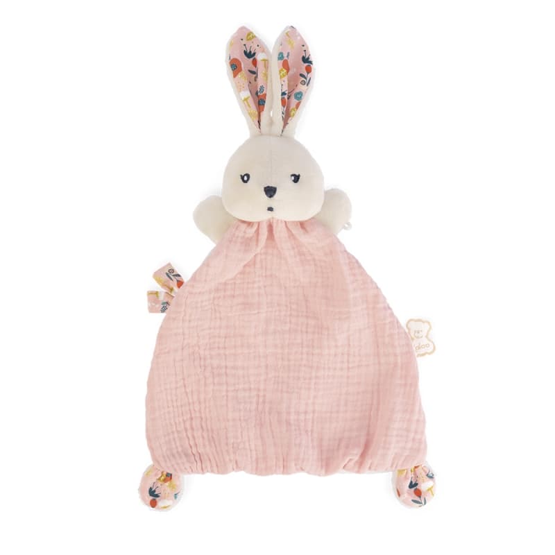 Doudou Lapin Coquelicot, k'doux kaloo saumon — vue 1 sur 3